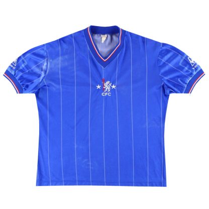 1981-83 Chelsea Le Coq Sportif Home Shirt S - Chelsea / Good / Small