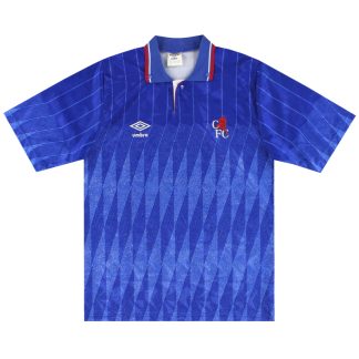 1989-91 Chelsea Umbro Home Shirt L
