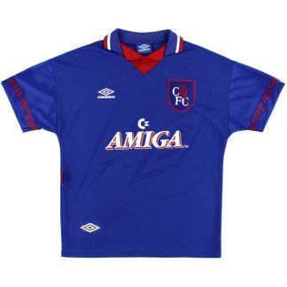 1993-94 Chelsea Umbro Home Shirt L - Chelsea / Excellent / Large