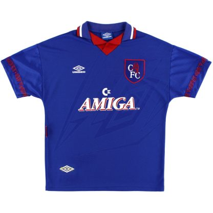 1993-94 Chelsea Umbro Home Shirt L - Chelsea / Excellent / Large