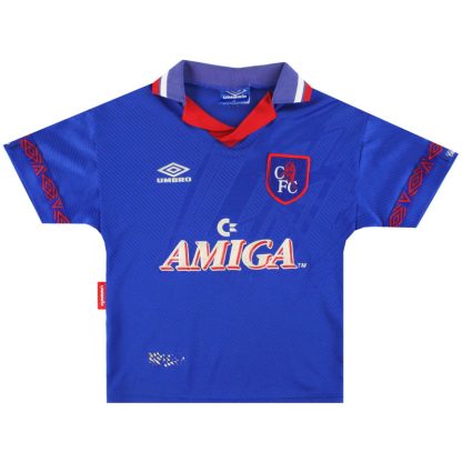 1993-94 Chelsea Umbro Home Shirt L.Boys - Chelsea / Good / Youth