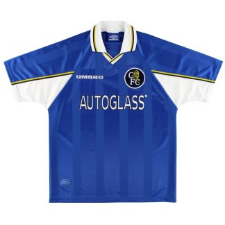 1997-99 Chelsea Umbro Home Shirt *Mint* Y - Chelsea / Mint / Youth