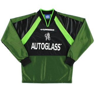 1998-00 Chelsea Umbro Goalkeeper Shirt Y - Chelsea / Excellent / Youth