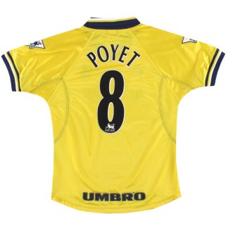 1998-00 Chelsea Umbro Third Shirt Poyet #8 Y - Chelsea / Very good / Youth