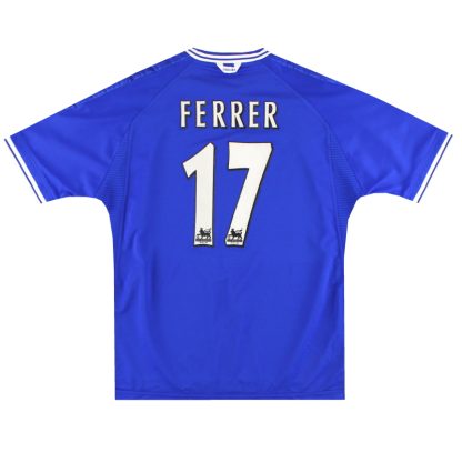 1999-01 Chelsea Umbro Home Shirt Ferrer #17 L