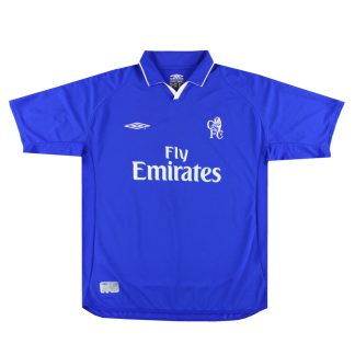 2001-03 Chelsea Umbro Home Shirt L - Chelsea / Excellent / Large