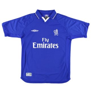 2001-03 Chelsea Umbro Home Shirt M - Chelsea / Excellent / Medium