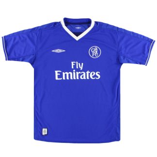 2003-05 Chelsea Umbro Home Shirt S - Chelsea / Excellent / Small