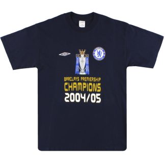 2004-05 Chelsea Umbro Champions T-Shirt L - Chelsea / Excellent / Large