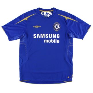 2005-06 Chelsea Umbro Centenary Home Shirt M - Chelsea / Excellent / Medium