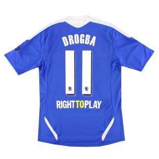 2011-12 Chelsea adidas 'CL Final' Home Shirt Drogba #11 M - Chelsea / Excellent / Medium