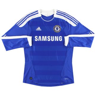2011-12 Chelsea adidas Home Shirt L/S S - Chelsea / Excellent / Small