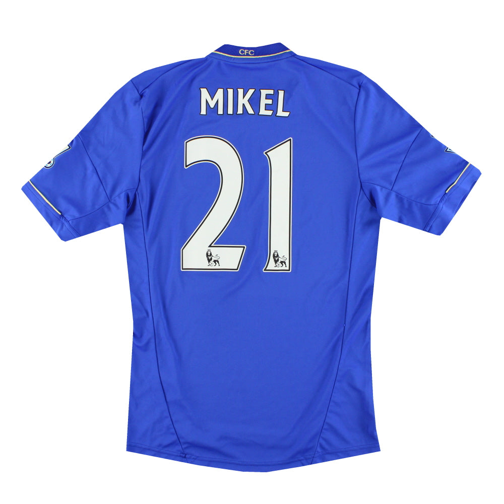 2012-13 Chelsea adidas Home Shirt Mikel #21 S - Chelsea / Excellent / Small
