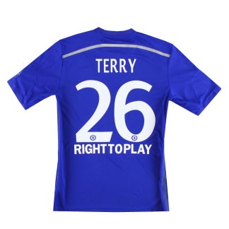 2014-15 Chelsea adidas CL Home Shirt Terry #26 M - Chelsea / Excellent / Medium