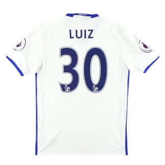 2016-17 Chelsea adidas Third Shirt Luiz #30 S - Chelsea / Excellent / Small