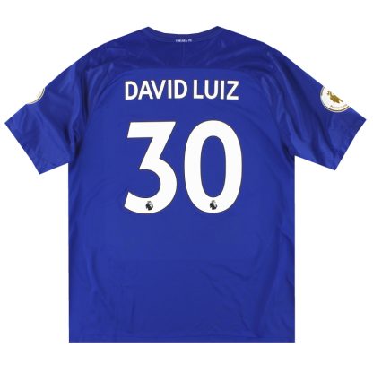 2017-18 Chelsea Nike Home Shirt David Luiz #30 *Mint* XXL