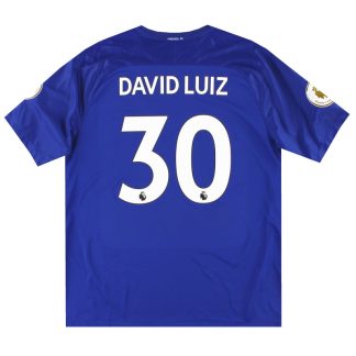 2017-18 Chelsea Nike Home Shirt David Luiz #30 *Mint* XXL - Chelsea / Mint / XXL