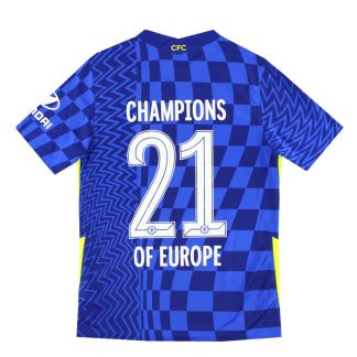 2021-22 Chelsea Nike Home Shirt Champions of Europe #21 *Mint* M - Chelsea / Mint / Medium
