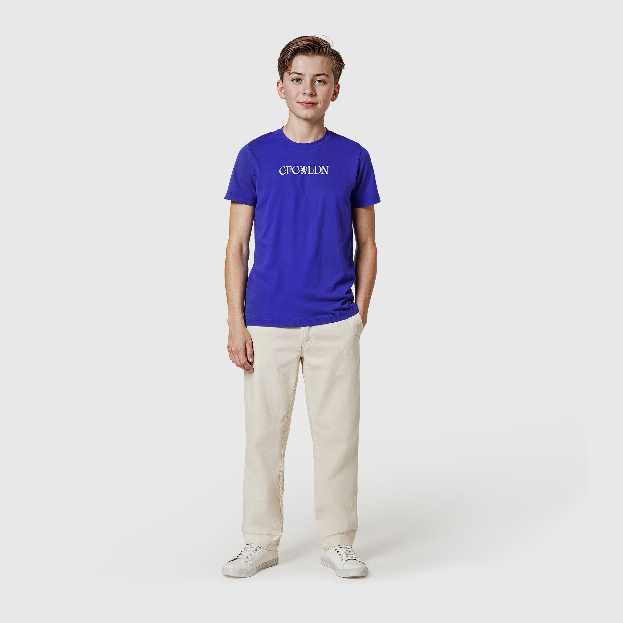 Chelsea 120 Year Anniversary CFC LDN Graphic T-Shirt - Blue - Kids