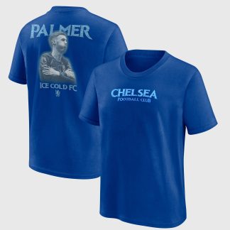 Chelsea Cole Palmer Ice Cold FC Graphic T-Shirt - Royal - Kids