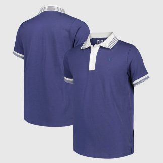 Chelsea Contrast Polo Shirt - Blue - Kids