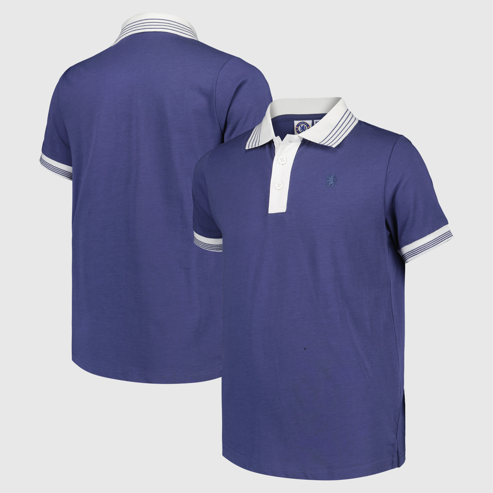 Chelsea Contrast Polo Shirt - Blue - Kids