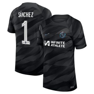 Chelsea Cup Home Stadium Goalkeeper Sponsored Shirt 2023-24 - Kids with Sánchez 1 printing
