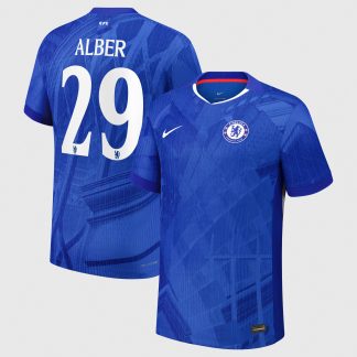 Chelsea Cup Nike Dri-FIT ADV Home Match Shirt 2025-26 - Kids with Alber 29 printing
