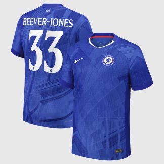 Chelsea Cup Nike Dri-FIT ADV Home Match Shirt 2025-26 - Kids with Beever-Jones 33 printing