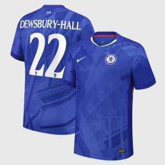 Chelsea Cup Nike Dri-FIT ADV Home Match Shirt 2025-26 - Kids with Dewsbury-Hall 22 printing