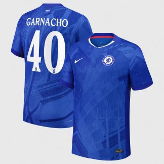 Chelsea Cup Nike Dri-FIT ADV Home Match Shirt 2025-26 - Kids with Garnacho 49 printing