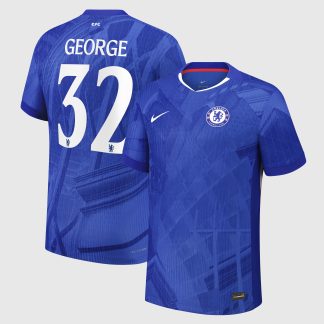 Chelsea Cup Nike Dri-FIT ADV Home Match Shirt 2025-26 - Kids with George 32 printing