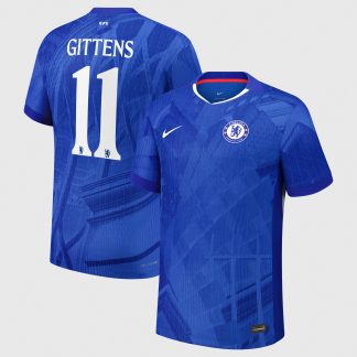 Chelsea Cup Nike Dri-FIT ADV Home Match Shirt 2025-26 - Kids with Gittens 11 printing