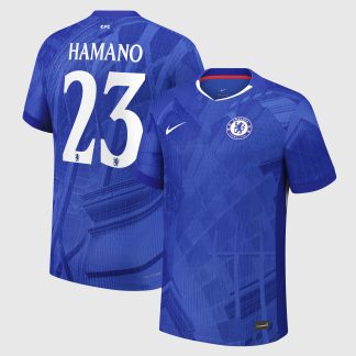 Chelsea Cup Nike Dri-FIT ADV Home Match Shirt 2025-26 - Kids with Hamano 23 printing