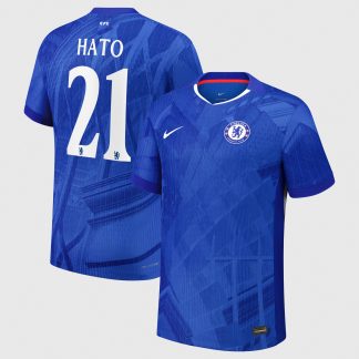 Chelsea Cup Nike Dri-FIT ADV Home Match Shirt 2025-26 - Kids with Hato 21 printing