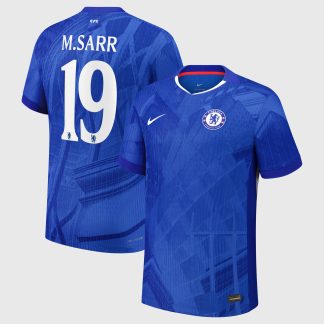 Chelsea Cup Nike Dri-FIT ADV Home Match Shirt 2025-26 - Kids with M.Sarr 19 printing