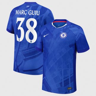Chelsea Cup Nike Dri-FIT ADV Home Match Shirt 2025-26 - Kids with Marc Guiu 38 printing