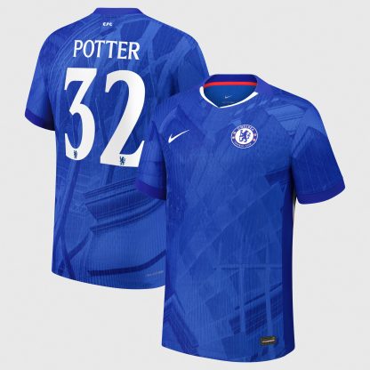 Chelsea Cup Nike Dri-FIT ADV Home Match Shirt 2025-26 - Kids with Potter 32 printing