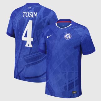Chelsea Cup Nike Dri-FIT ADV Home Match Shirt 2025-26 - Kids with Tosin 4 printing