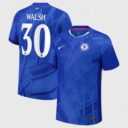 Chelsea Cup Nike Dri-FIT ADV Home Match Shirt 2025-26 - Kids with Walsh 30 printing