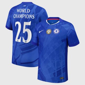 Chelsea Cup Nike Dri-FIT ADV Home Match Shirt 2025-26 with World Champions 25 chest badge