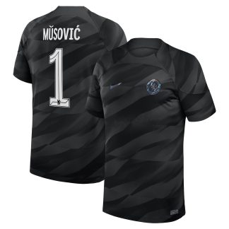 Chelsea Cup Nike Goalkeeper Stadium Shirt 2023-24 with Musovic 1 printing
