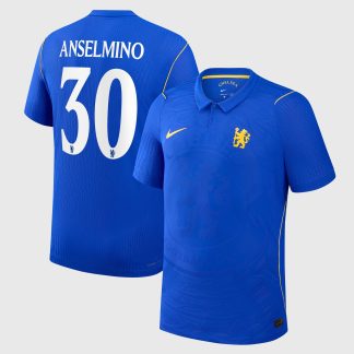 Chelsea Cup Nike Home Aero-FIT Match Shirt 2026-27 - Kids with Anselmino 30 printing