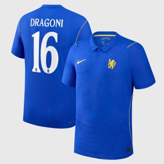 Chelsea Cup Nike Home Aero-FIT Match Shirt 2026-27 - Kids with Dragoni 16 printing