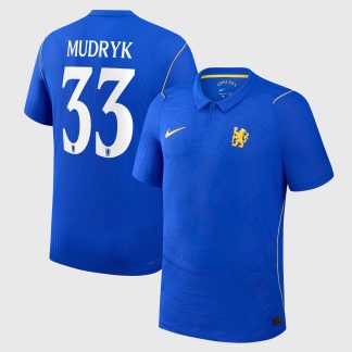 Chelsea Cup Nike Home Aero-FIT Match Shirt 2026-27 - Kids with Mudryk 33 printing