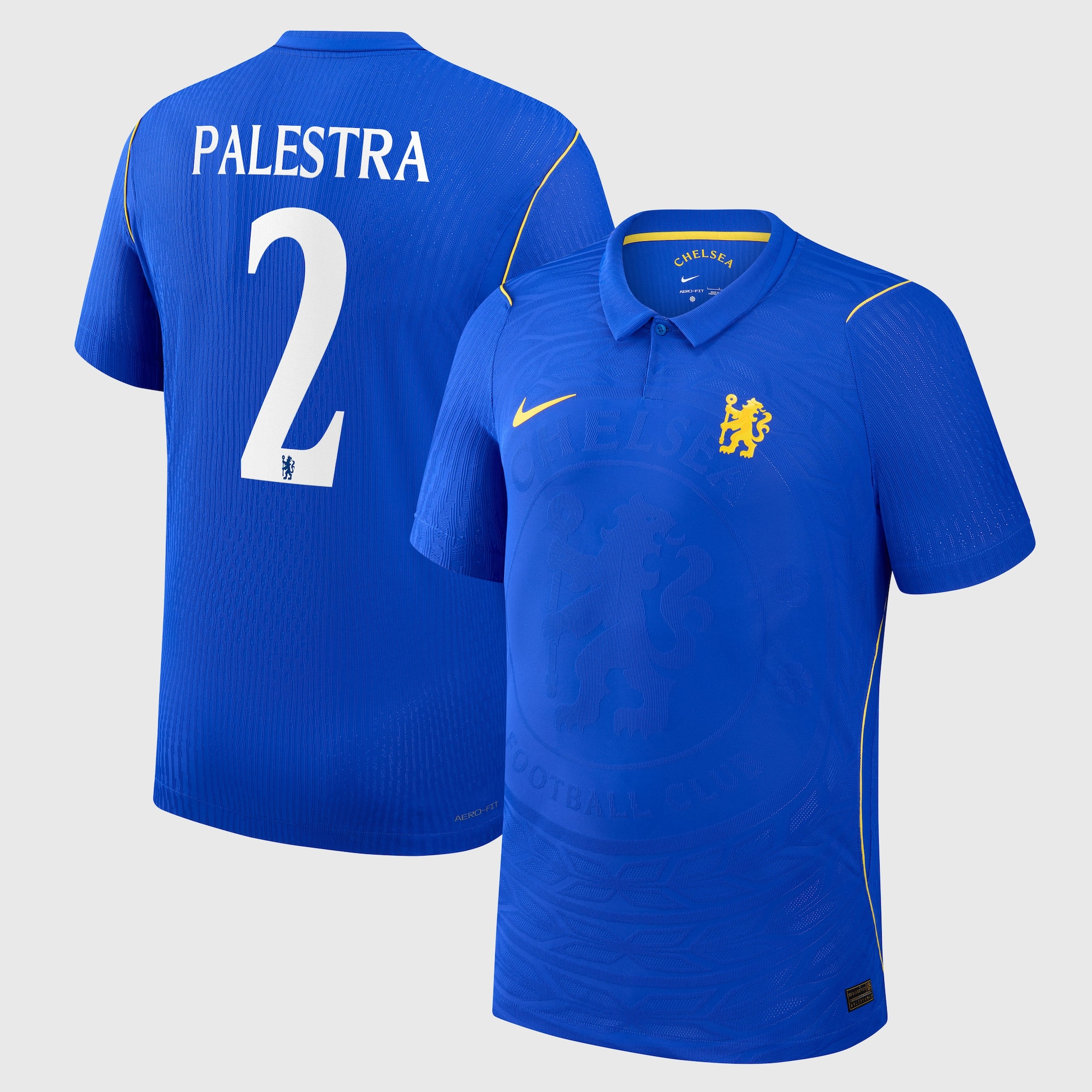 Chelsea Cup Nike Home Aero-FIT Match Shirt 2026-27 - Kids with Palestra 2 printing