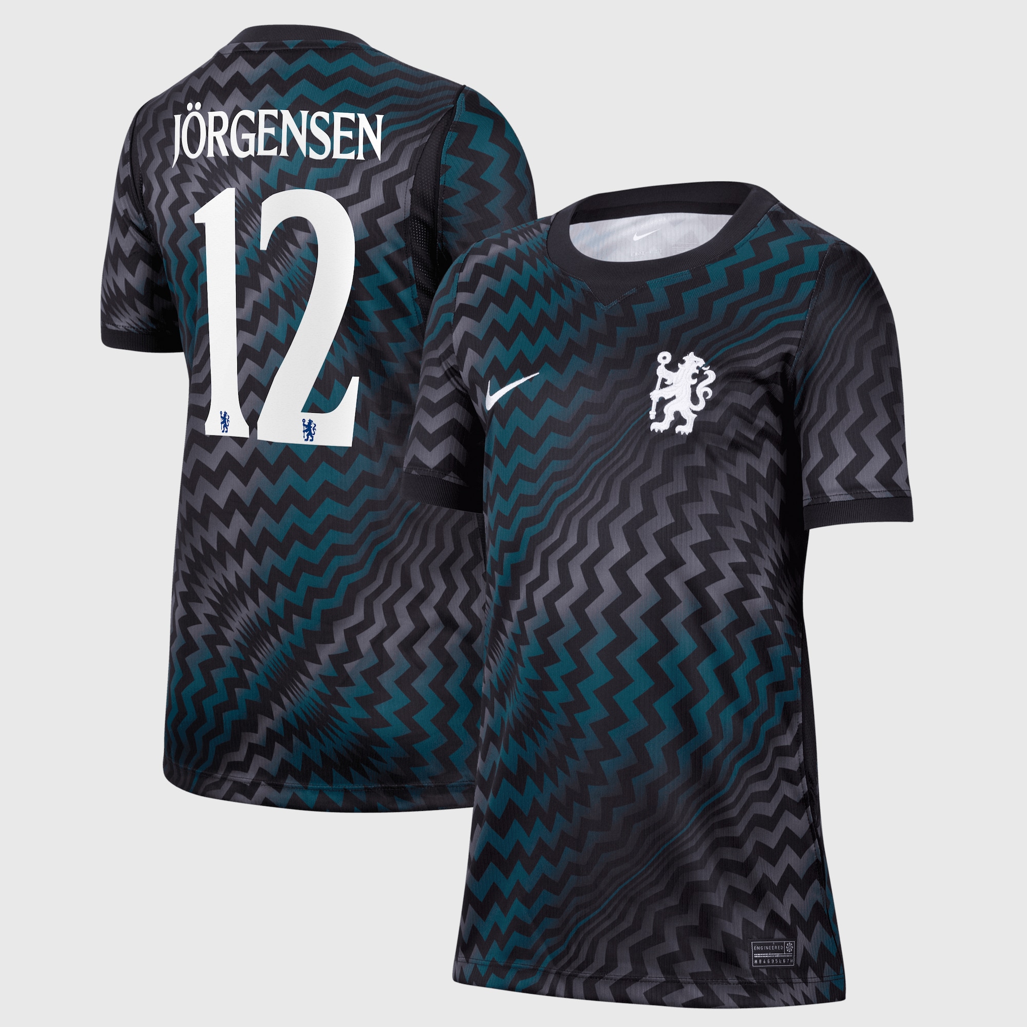 Chelsea Cup Nike Home Goalkeeper Stadium Shirt 2026-27 - Kids with Jörgensen 12 printing