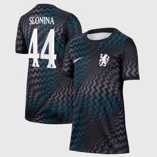 Chelsea Cup Nike Home Goalkeeper Stadium Shirt 2026-27 - Kids with Slonina 44 printing