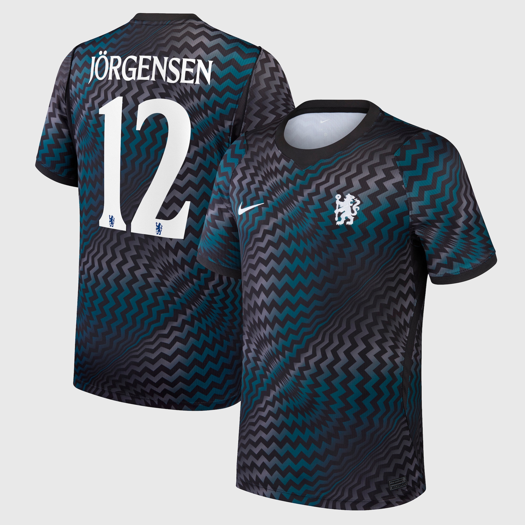 Chelsea Cup Nike Home Goalkeeper Stadium Shirt 2026-27 with Jörgensen 12 printing