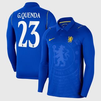Chelsea Cup Nike Home Stadium Long Sleeve Shirt 2026-27 - Kids with G.Quenda 23 printing